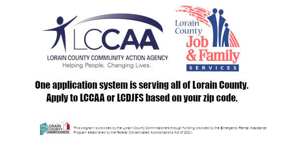 The Lorain County JFS Emergency Rent Relief Logo